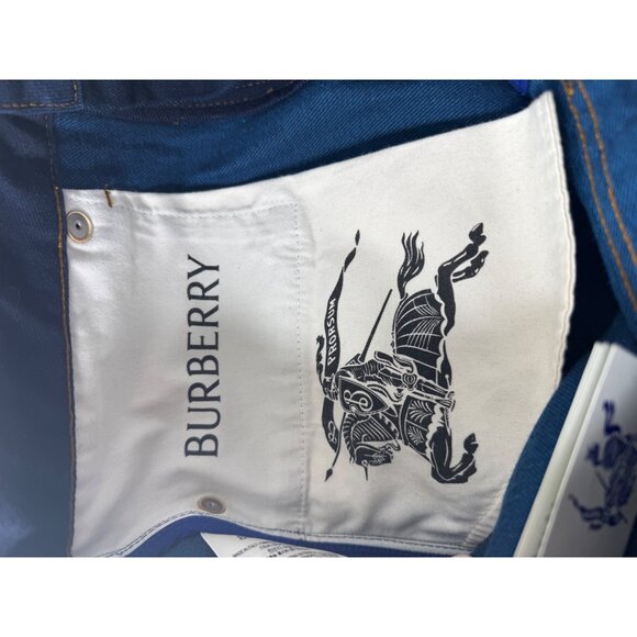 Burberry Women's Blue Heavyweight Denim Cotton Mini Skirt US 10 UK 12 EU 44 - Picture 11 of 16